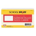 School Smart School Smart 088706 3 x 5 In. Ruled Index Card; White; Pack - 100 88706